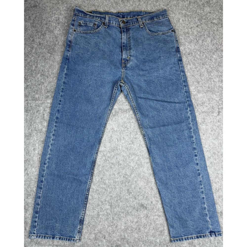 Levis 505 Jeans Mens 38x30 (Fits 36x29) Med Wash Denim Regular Fit Straight